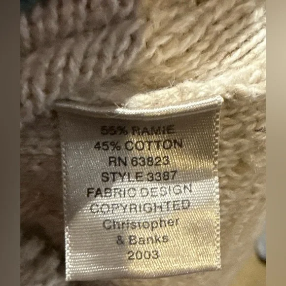 Embroidered Knit zip up Cardigan with turtle Accents - Picture 6 of 6